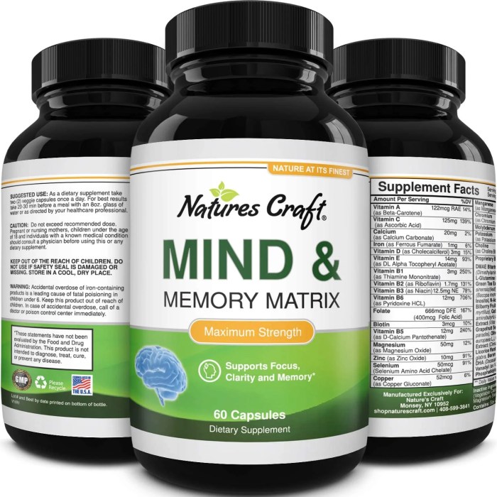 Supplements for brain health