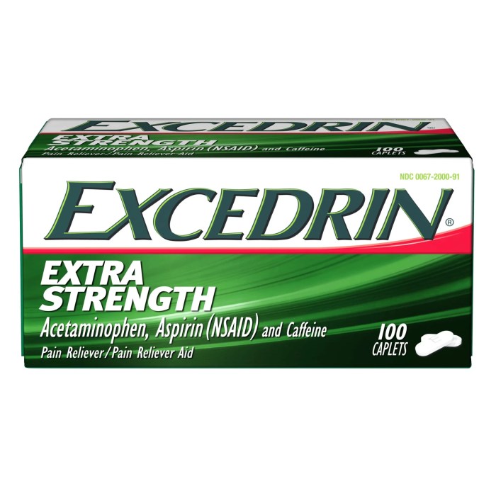 Excedrin Extra Strength Pain Reliever and Headache Medicine Caplets ... Excedrin migraine vs extra strength