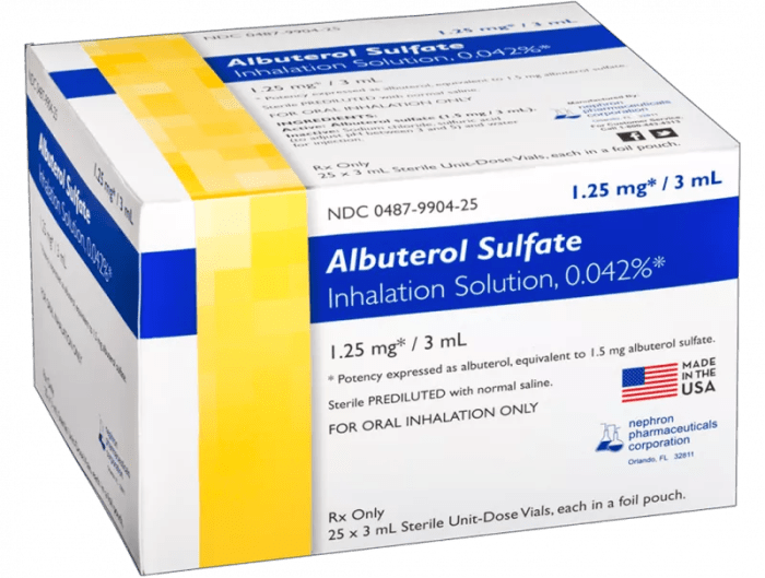 ALBUTEROL 0.083% (Generic) Inhalation Solution, 2.5-mg/3-ml - Easy Refills | Chewy Rx Albuterol sabas and asthma