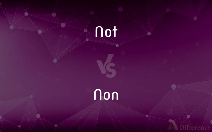 Not vs. Non — What’s the Difference? Non small cell lung cancer
