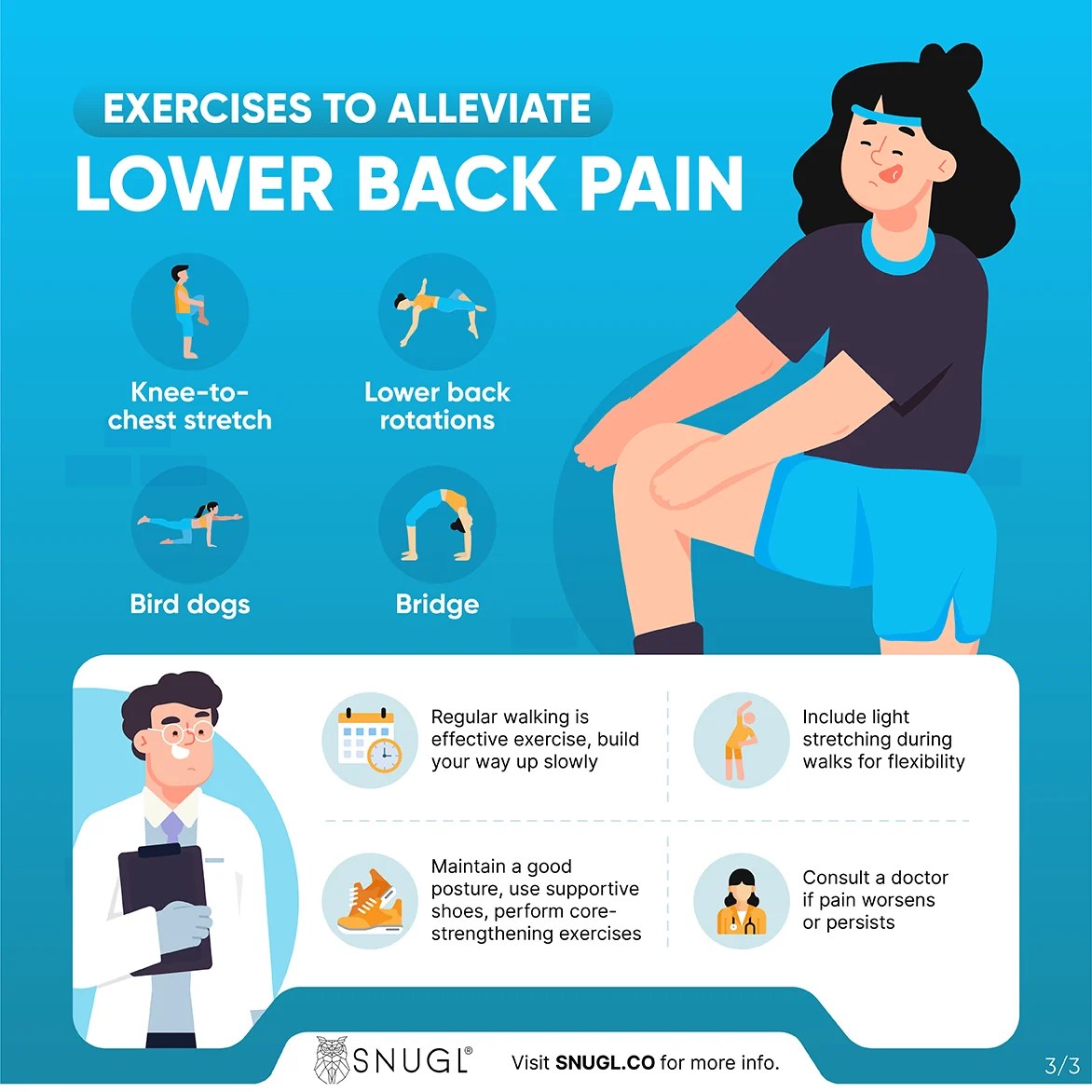 How To Get Rid Of Lower Back Pain While Walking – SNUGL.co Lower back pain when walking