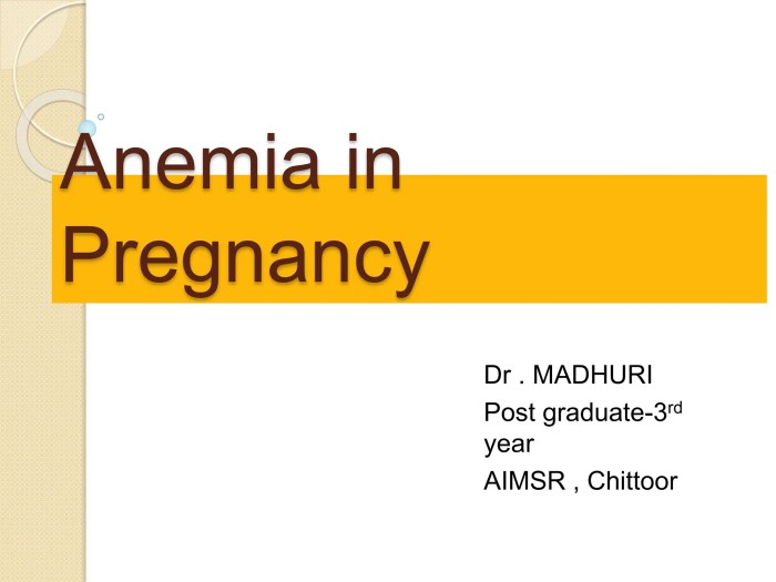 Treatments for iron deficiency anemia
