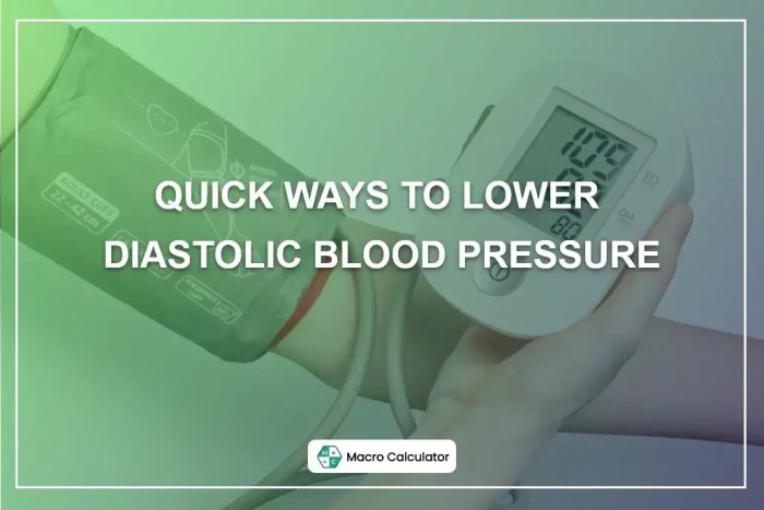 How to lower diastolic blood pressure