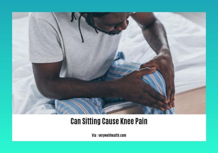 Knee pain when sitting
