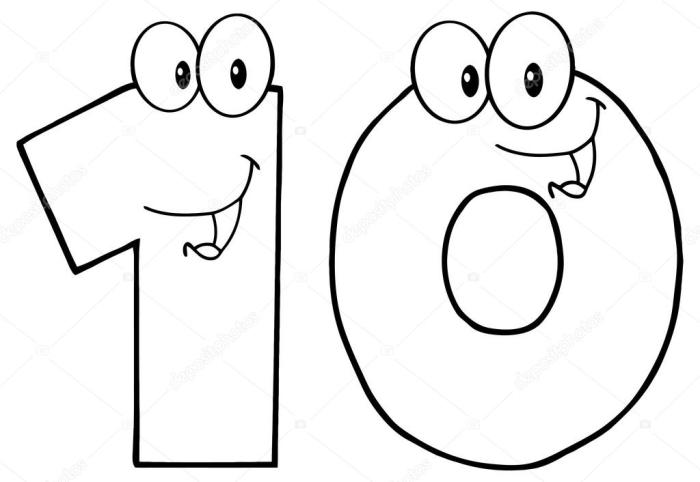 Outlined Number Ten Stock Vector by ©HitToon 61085061 10 early signs of type 2 diabetes