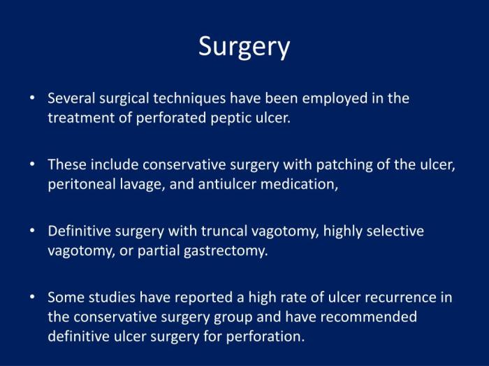 PPT - PERFORATED PEPTIC ULCER PowerPoint Presentation, free download ... Surgery for peptic ulcers
