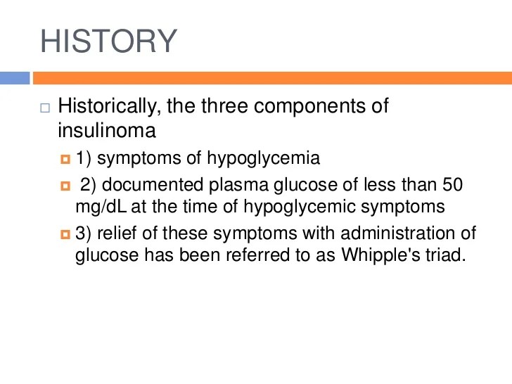 Insulinoma overview and more