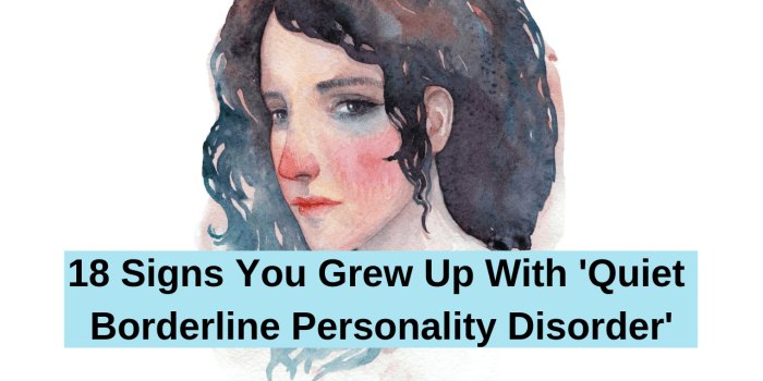 Quiet borderline personality disorder